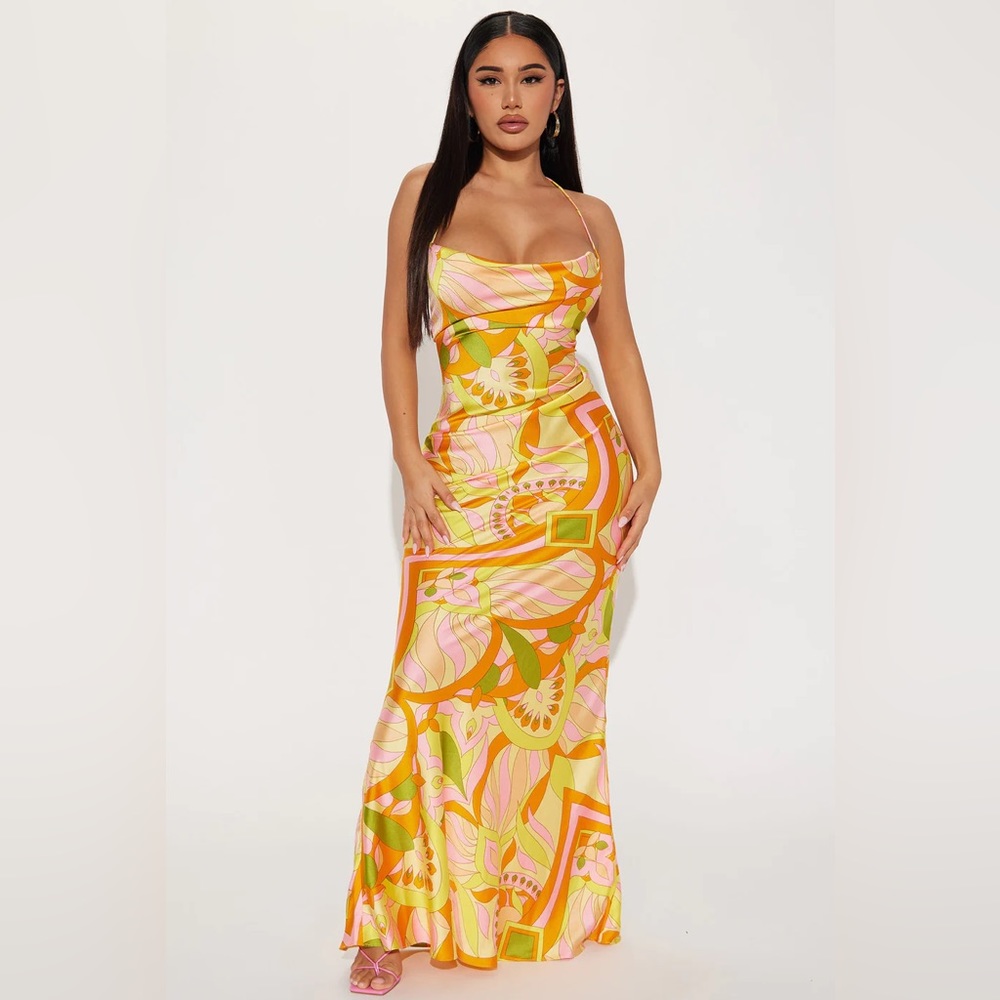 Satin Maxi Dress